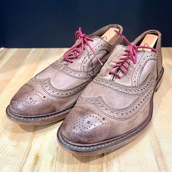 Allen Edmonds Other - Allen Edmonds NEUMONK Brown Brogue Wingtip Oxfords. Size 9.5 (3E).